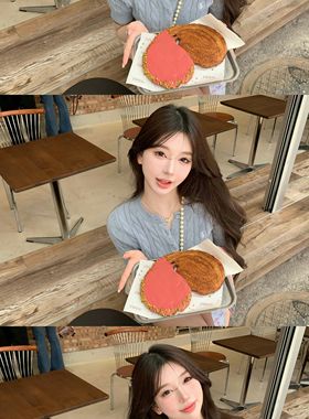 现货【春日绞花2.0】抵挡不了的RL嫩色系 的绞花短袖/马甲套组