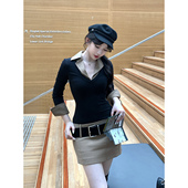 现货 连衣裙 韩女中袖 曼哈顿lady 我爱Perppy高知感——假两件