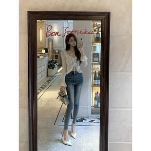 Momoshero【Model“美神腿”】翘臀回归线——加绒版！九分小脚裤