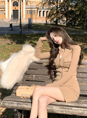 【Mild暮色维亚】——Warm winter立领开衫/半裙套组&软黄金马甲