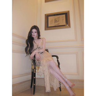 live级灵动感 重工线立体蕾丝连衣裙 Upscale富美裙 Momoshero