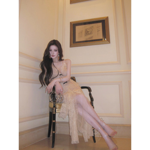 Momoshero【Upscale富美裙】live级灵动感~重工线立体蕾丝连衣裙