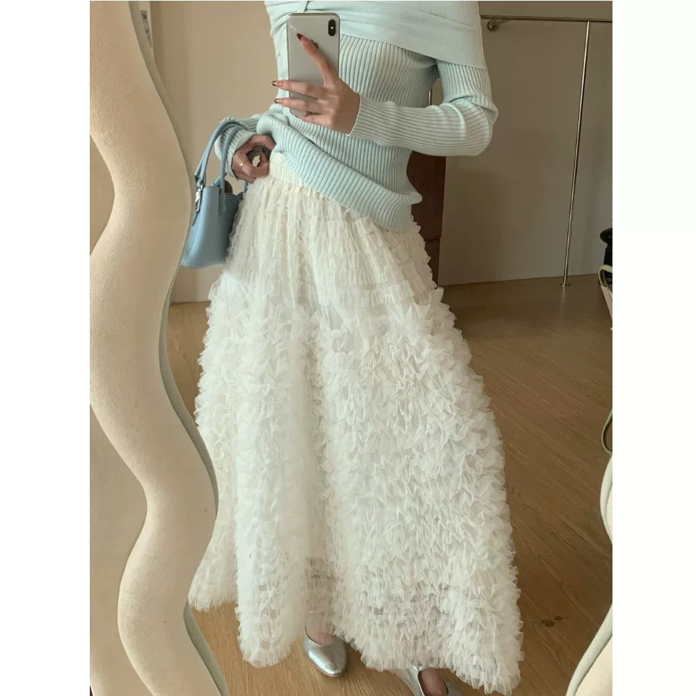 早春韩系减龄甜美风气质百搭蓬蓬网纱半身裙,女装/女士精品,半身裙,淘宝优惠券,粉丝福利购,淘宝优惠卷