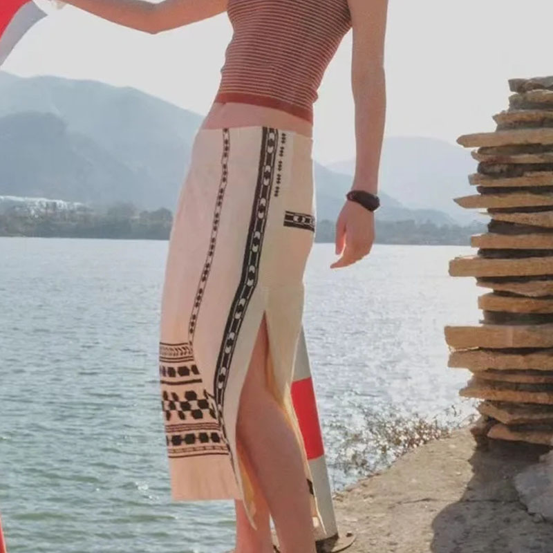 MassimoDutti波西米亚风半身裙