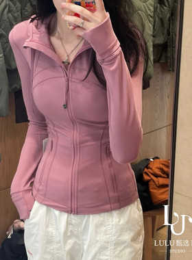 Define修身连帽瑜伽服外套女士运动上衣收腰显瘦版型防晒外套