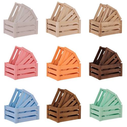 木箱子长方形木框箱超市陈列道具装饰实木收纳箱复古储物箱定制