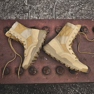 2024新款夏季透气户外高帮登山鞋防水沙漠徒步鞋男女情侣轻便防滑