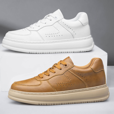 夏季休闲百搭男士板鞋厚底增高潮