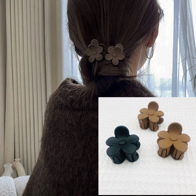 梅花款抓夹后脑勺半扎马尾夹顶夹
