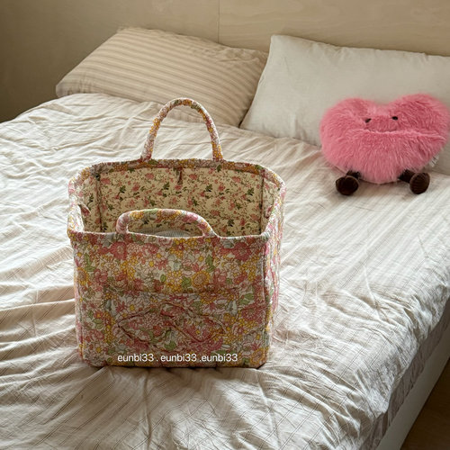 出口货～法式碎花脏衣篮收纳篮布艺家居收纳篮