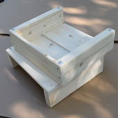 台阶脚踏防腐木工位脚踏厨房垫高板实木脚踏凳板木榻脚凳加高底座