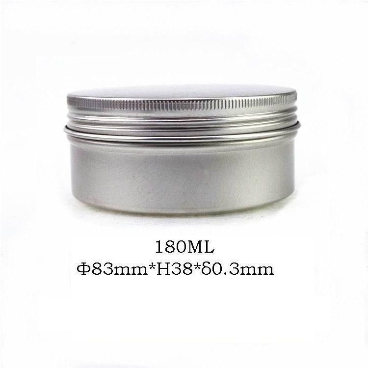 180ml 83*38圆形铝盒  螺纹糖果盒饰品盒精品盒茶叶铝盒