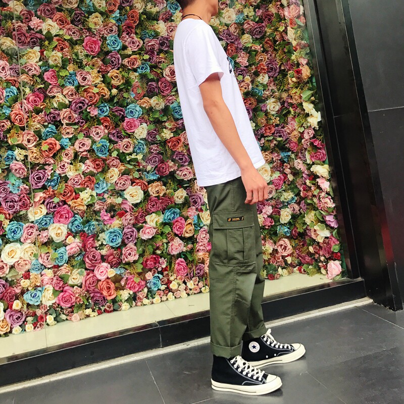 [ BASIC MODE ] RE Plaid washing Overalls Multiple pockets man Straight leisure time Shawn Yue Trousersin the Men's clothing, Casual pants  category - from Buy2taobao.com to provide professional Taobao agent buy service