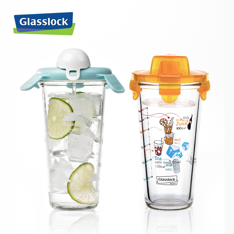 glasslock韩国进口带刻度玻璃杯