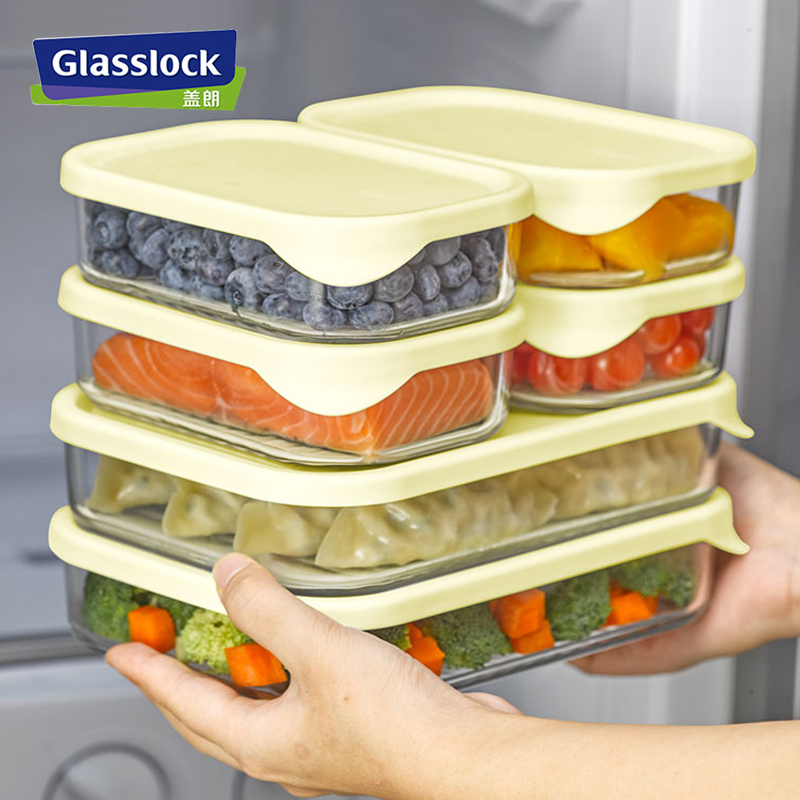 Glasslock进口饺子肉类冷冻盒