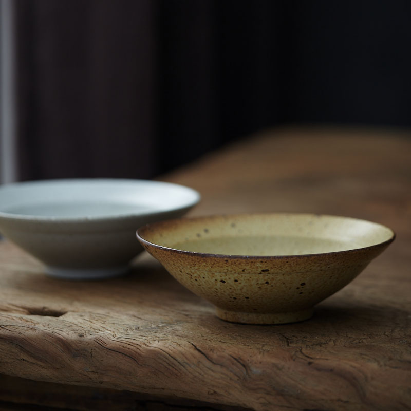 复古怀旧皮蛋肉粥碗面碗日本甜品碗日式陶碗ins同款土碗 6.5寸