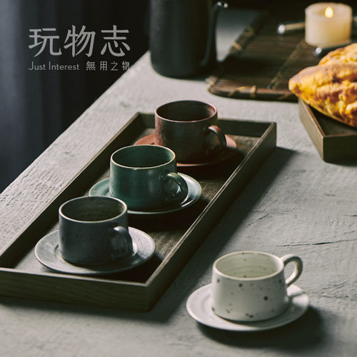 玩物志原创浓缩咖啡杯碟咖啡店定制手冲粗陶咖啡杯 纯手工 60ML - 封面