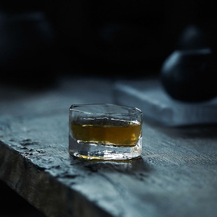 玩物志日式 手工玻璃小茶杯功夫茶禅意茶道品茗杯咖啡店手冲咖啡杯