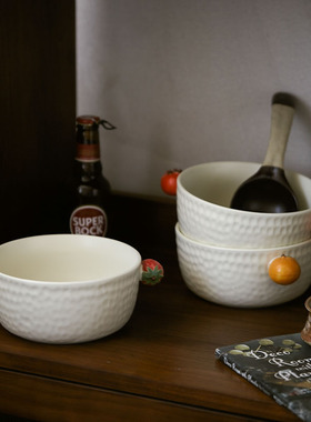 玩物志 软萌治愈/水果宝宝陶瓷汤碗小清新泡面碗沙拉碗零食点心碗