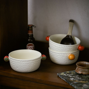 玩物志 水果宝宝陶瓷汤碗小清新泡面碗沙拉碗零食点心碗 软萌治愈