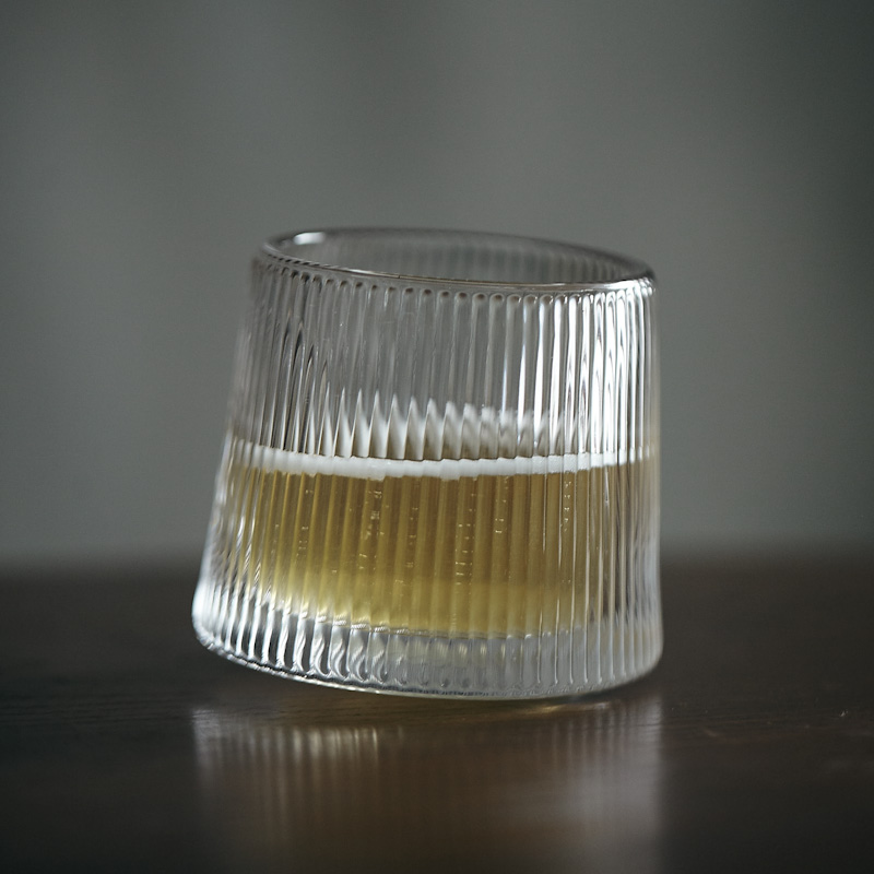 玩物志 旋转的mojito|竖条纹玻璃杯 质感超好 洋酒杯啤酒杯咖啡杯
