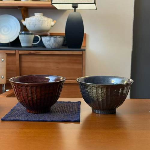 《蔓心》红黑拌面碗 家用 小汤碗