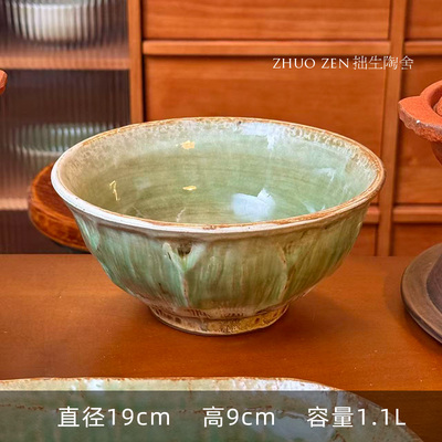 《蔓心》古拙绿 大汤碗 吃面盛菜无所不能 必入款