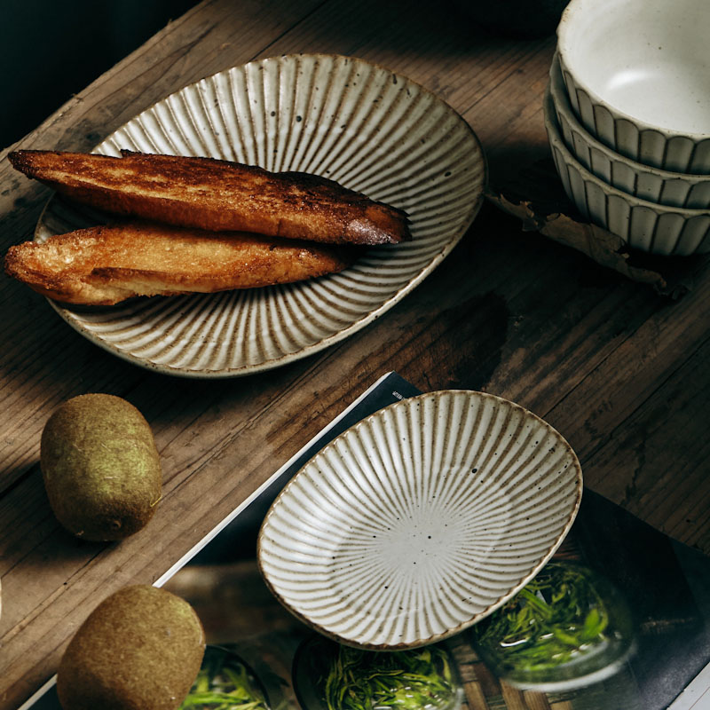 玩物志手工粗陶味碟子小菜凉卤菜盘小碗日式复古怀旧椭圆形餐盘,餐饮具,盘,淘宝优惠券,粉丝福利购,淘宝优惠卷