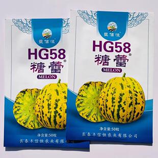 糖蕾吉糖金兰甜瓜种子高产早熟豹点花皮绿肉高糖香瓜八里香甜瓜种