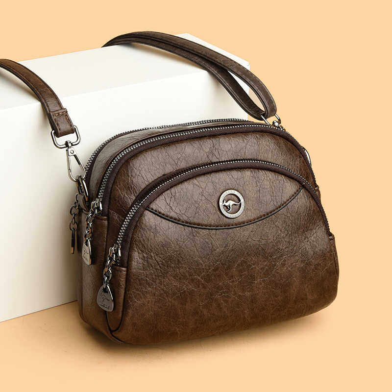 斜挎小包包女款2025年新款洋气真皮单肩贝壳包女休闲百搭软皮轻便