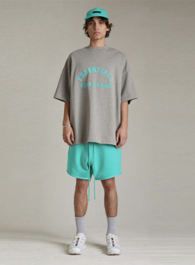 FEAR OF GOD ESSENTIALS 2024SS夏季新款男女情侣重磅纯棉短袖T恤