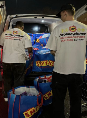 BROKEN PLANET拥抱地球发泡字母印花美潮嘻哈高街纯棉圆领短袖T恤