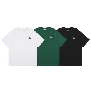 上衣 宽松T恤衫 美式 Arte简约字母刺绣印花INS潮牌高街嘻哈纯棉短袖