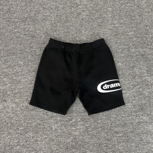美式Drama call潮牌新款重磅字母刺绣高街ins款休闲百搭纯棉短裤