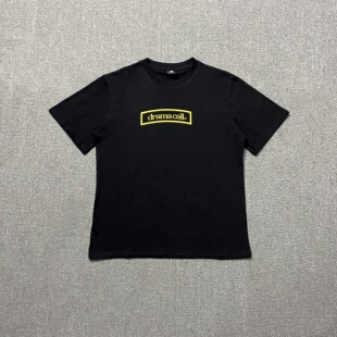 Drama Call美式ins潮牌字母印花纯棉短袖高街嘻哈情侣宽松上衣T恤