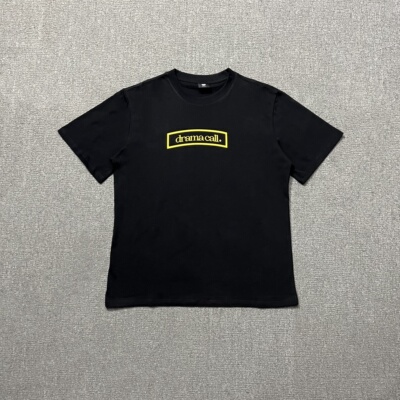 Drama Call美式ins潮牌字母印花纯棉短袖高街嘻哈情侣宽松上衣T恤