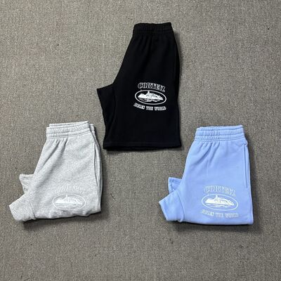 恶魔岛Corteiz岛屿印花美式潮牌高街男简约纯棉口袋松紧休闲短裤