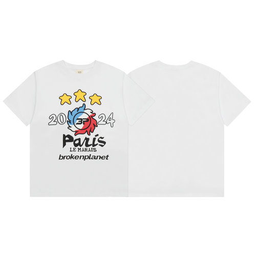 BROKEN PLANET美式潮牌字母印花ins嘻哈高街休闲纯棉圆领短袖T恤