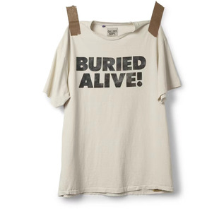 TEE印花烫金闪粉T恤纯棉短袖 GALLERY ALIVE 标语BURIED DEPT新款