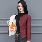 年末清仓羽绒棉服女士加绒加厚棉内胆修身 棉袄防寒保暖中老年外套