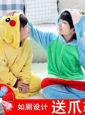 秋冬季儿童家居服连体睡衣