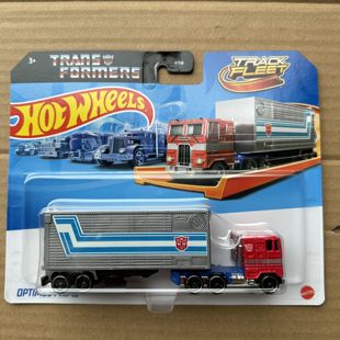 沃尔沃 风火轮合金车模 擎天柱 2024款 hotwheels HYT56轨道卡车