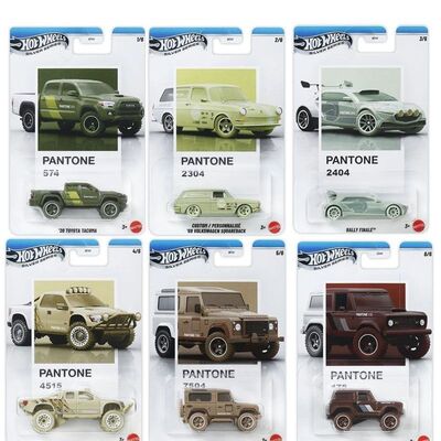 风火轮Hot wheels潘通联名款合金汽车模型玩具JKY 47惯性1/64