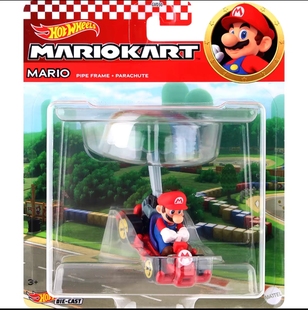 风火轮HotWheels超级马里奥GVD30马里奥卡丁车合金小车模型玩具