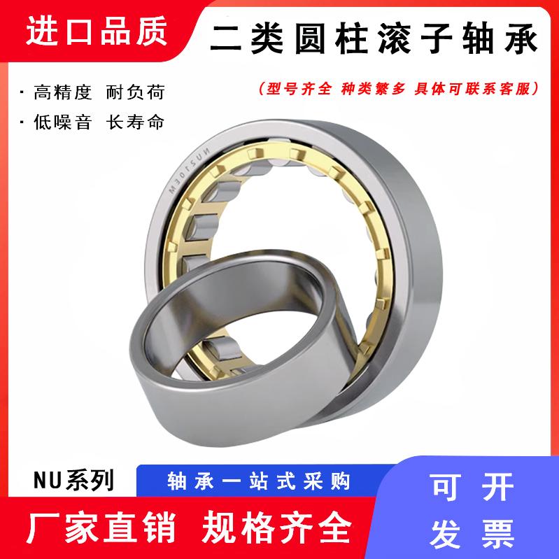 二类圆柱滚子轴承NU内圈无挡边