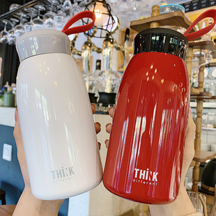 哈乐保温杯男士创意潮流女学生韩版清新简约好看的水杯子外出复古