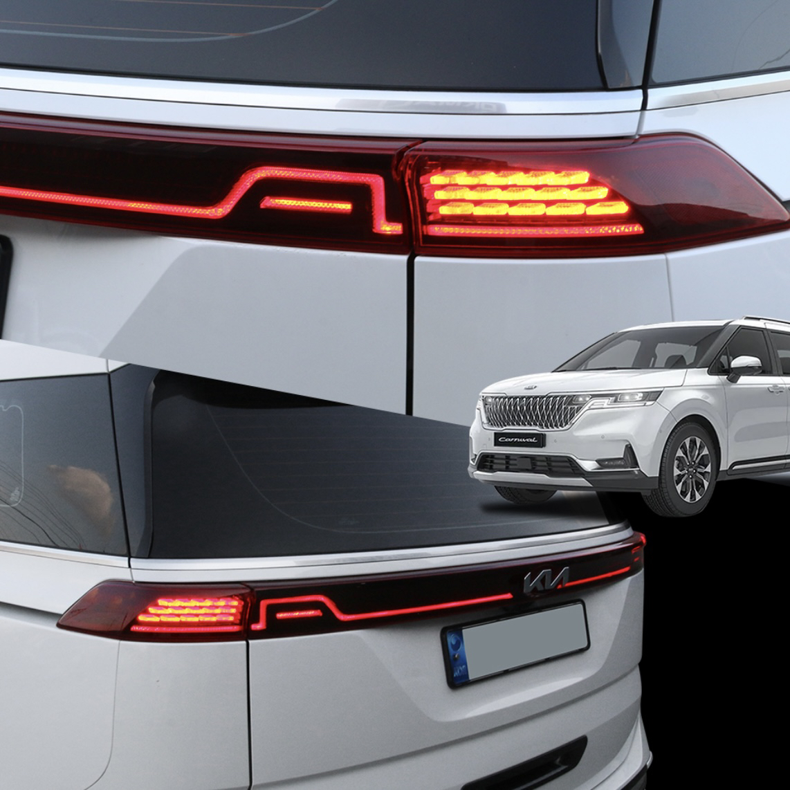 2021-2024起亚嘉华转向灯改装刹车信号KA4 后尾灯激活转向模块