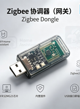 Zigbee网关HomeAssistant协调器USB Dongle接收器zigbee2mqtt