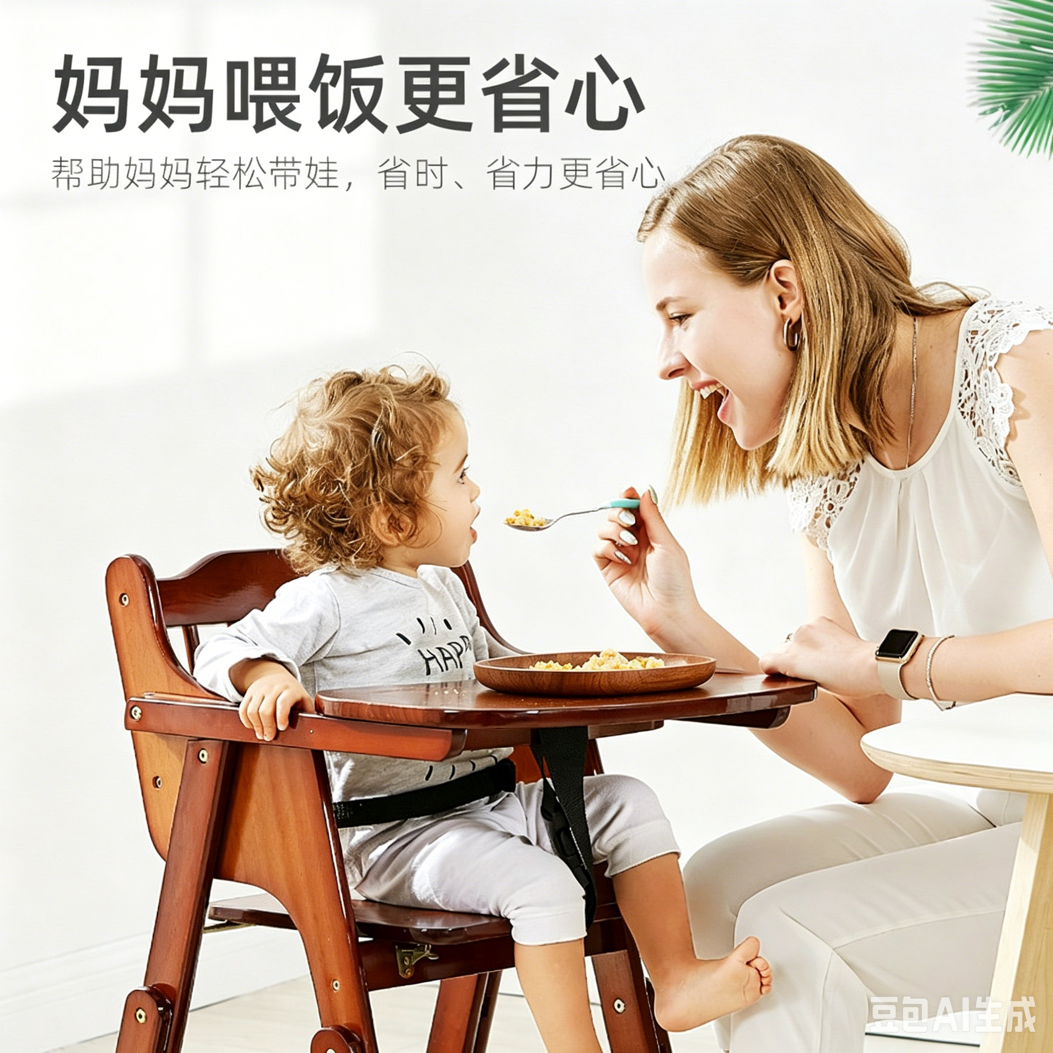 宝宝吃饭餐椅家用儿童成长椅实木便携式可调节婴儿吃饭餐桌椅子