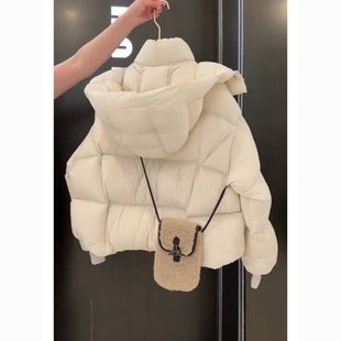 2025冬季新款轻薄轻便短款小个子羽绒服女冬季连帽奶呼呼鸭绒加厚